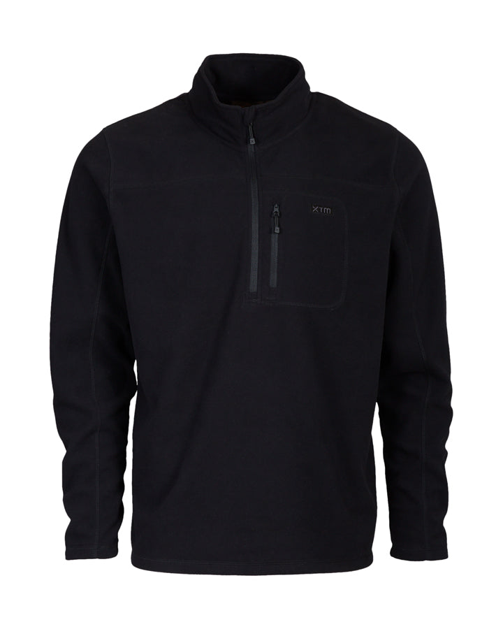 Marengo 1/4 Zip Neck Mens Seawool Fleece Black