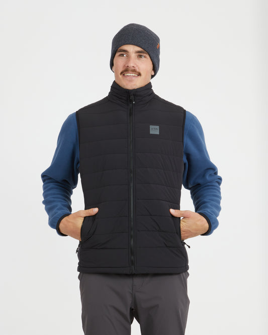 WOOLXLOFT Mens Puffer Vest Black