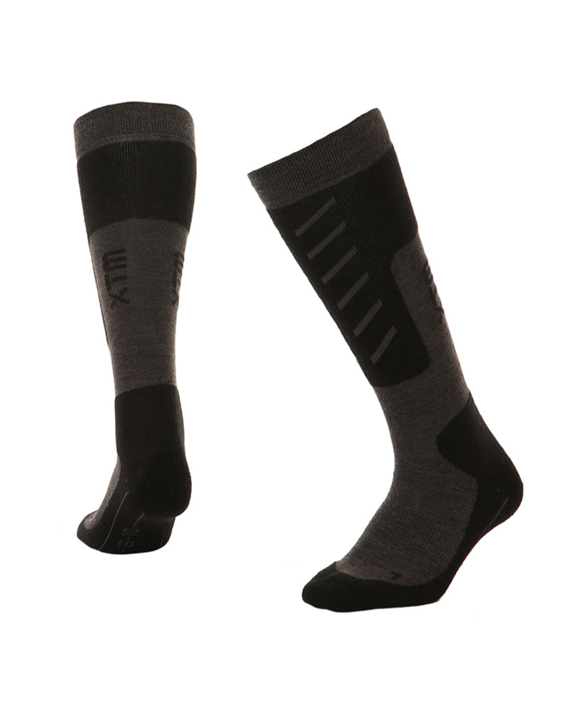 Half Pipe Multi-Thickness Technical Snowboard Socks Charcoal