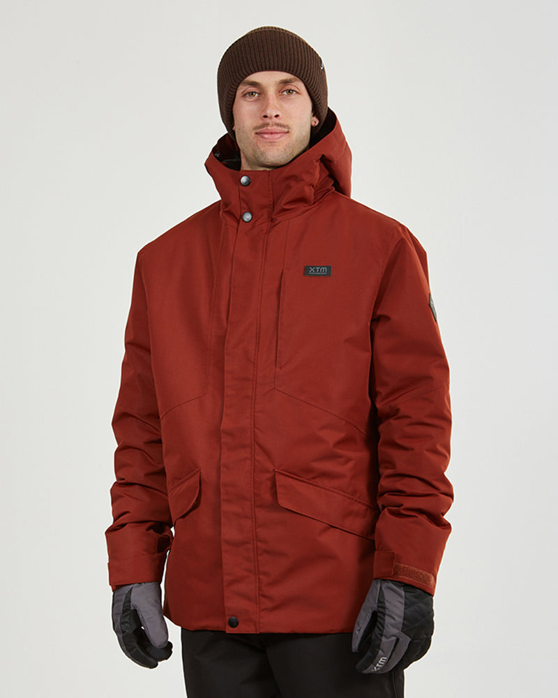 Brooks III Mens Snow Jacket Brick