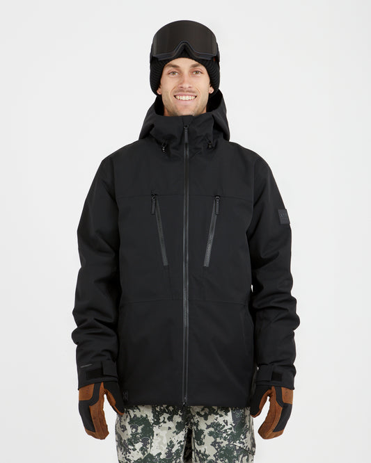 Exposure Mens Snow Jacket Black