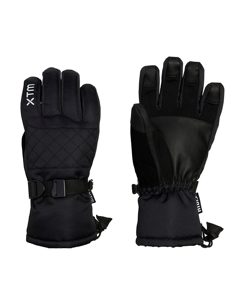 Quilt Womens Snow Glove Black