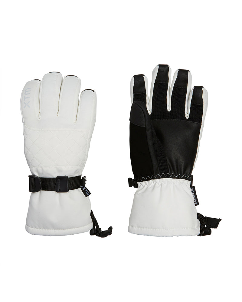 Quilt Womens Snow Glove White