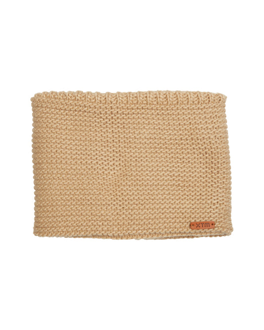 Crystal Womens Chunky Knit Neck Warmer Almond