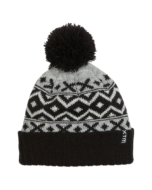 Scope Mens Alpaca & Wool Blend Pom Pom Beanie Black