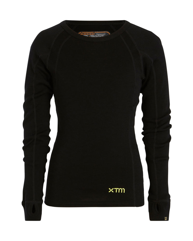 Kids' Merino 230 Wool Thermal Top Black