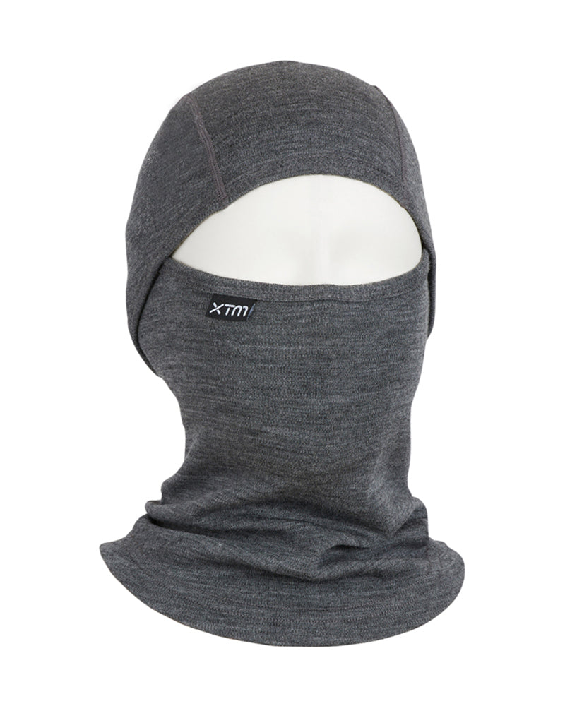 Merino 230 Wool Kids Balaclava Mid Grey Marle