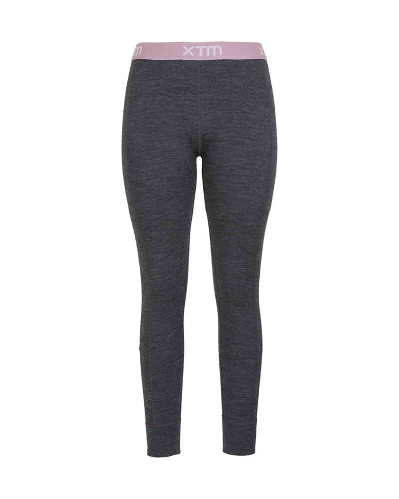 Womens Merino 230 Wool Thermal Pants Mid Grey Marle