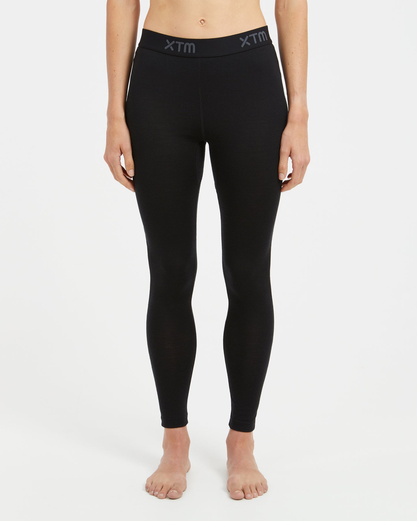 Active200 Merino Wool Women's Thermal Leggings Pants Black