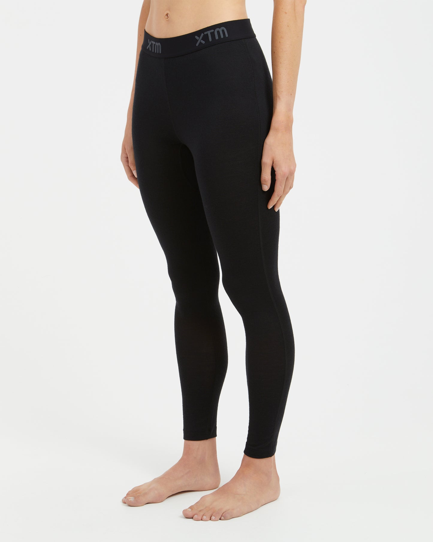 Active200 Merino Wool Women's Thermal Leggings Pants Black