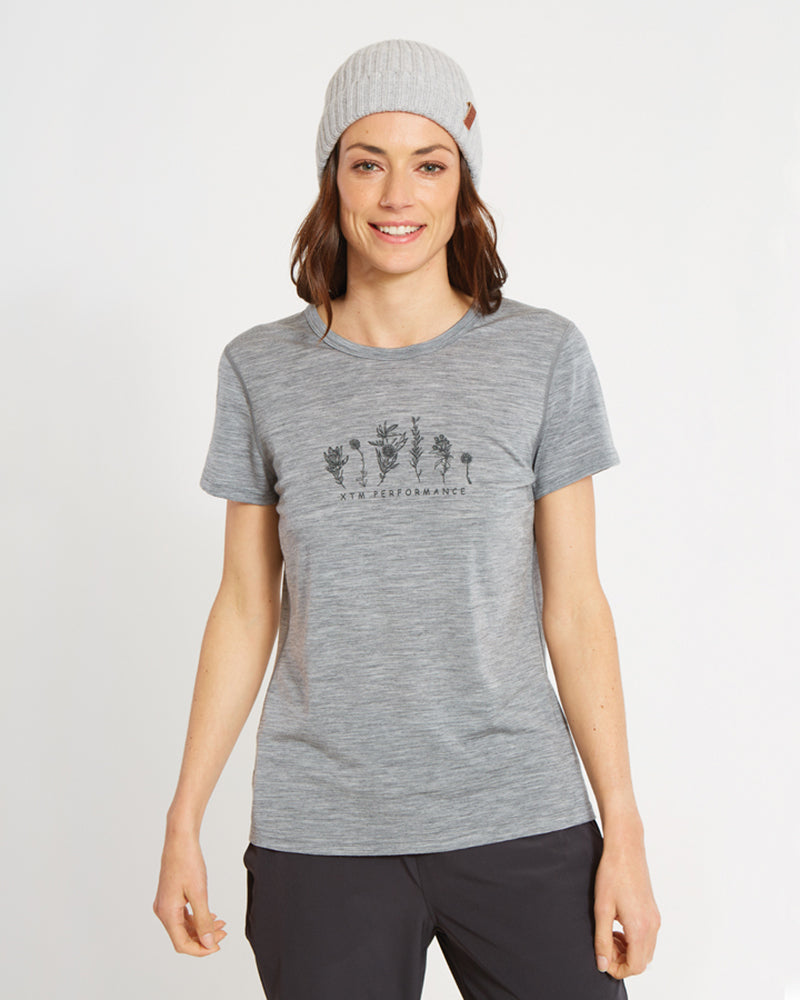 Adventure 170 Merino Womens Thermal T-Shirt Mid Grey Marle