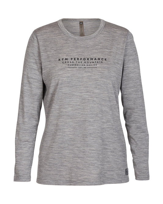 Adventure 170 Merino Womens Long Sleeve Thermal Top Torquay Grey