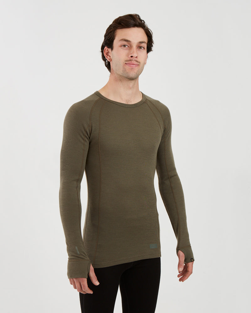 Men's Merino 230 Wool Long Sleeve Thermal Top Kalamata