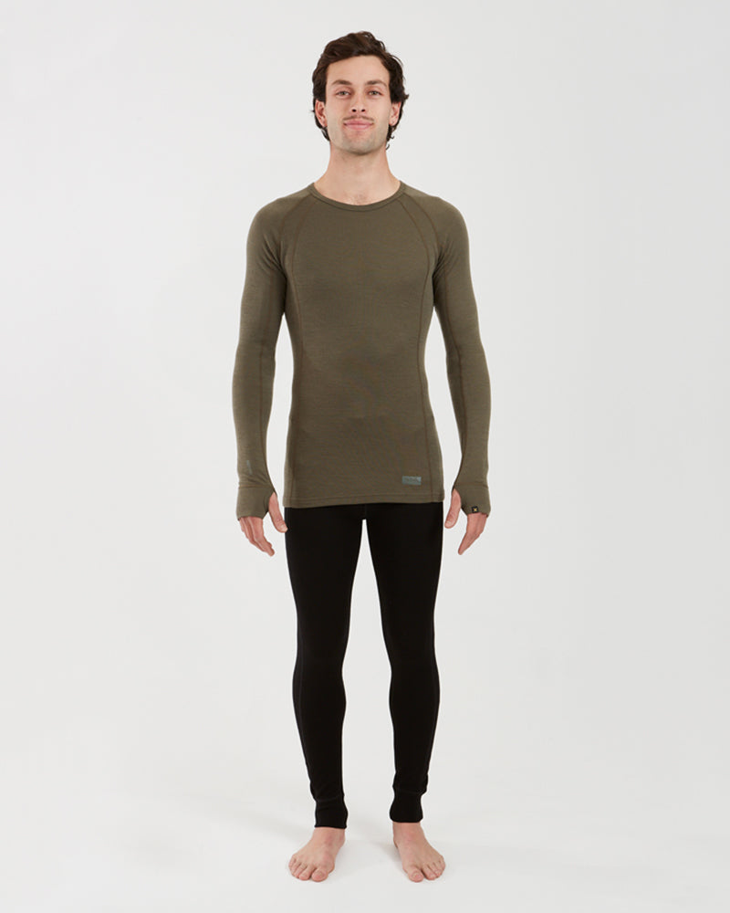 Men's Merino 230 Wool Long Sleeve Thermal Top Kalamata