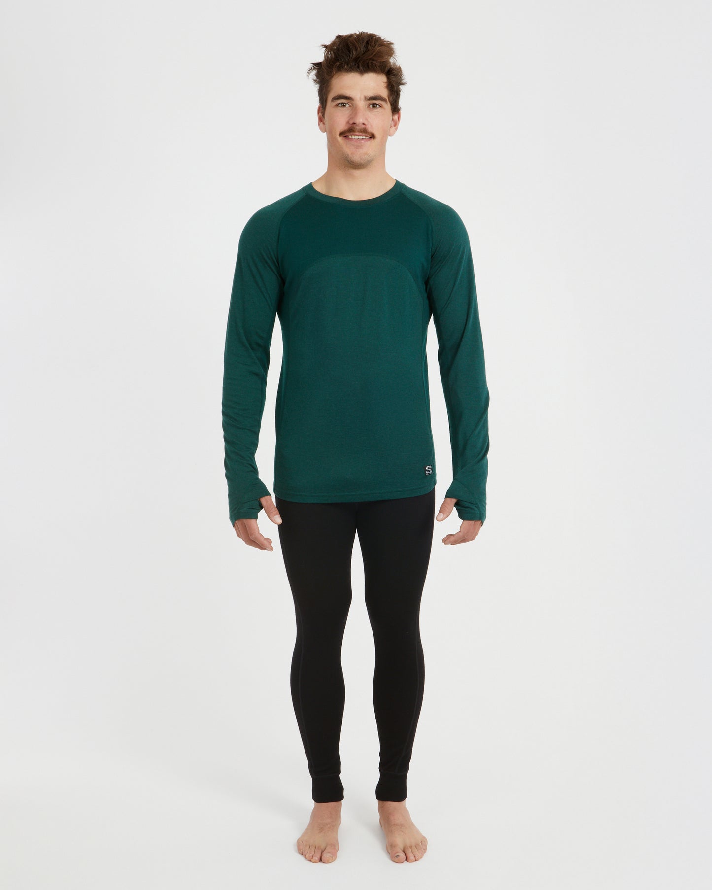 Active200 Merino Wool Mens Thermal Top Pine