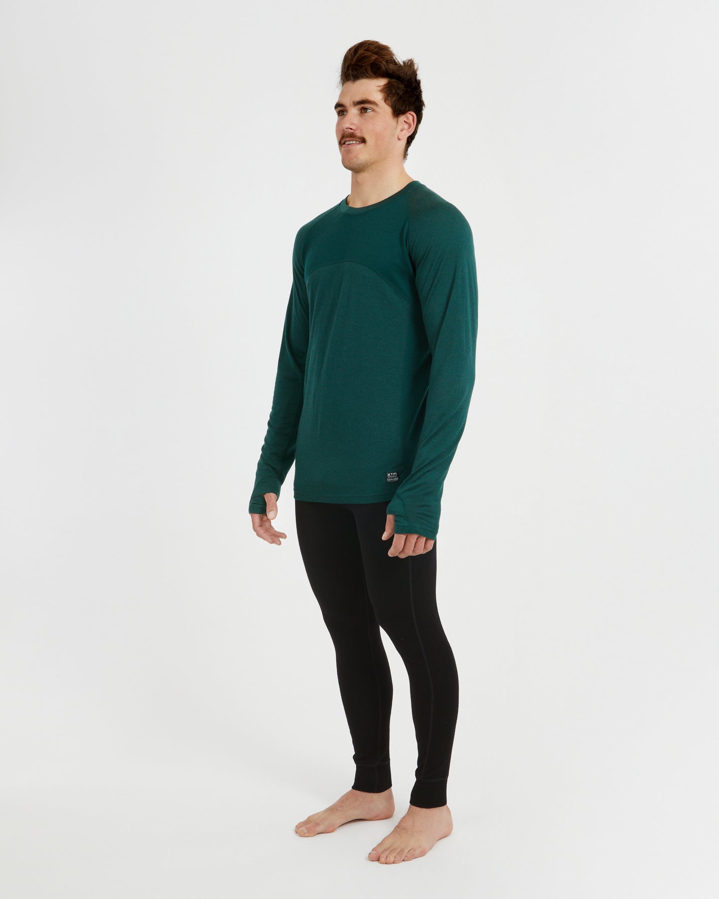 Active200 Merino Wool Mens Thermal Top Pine