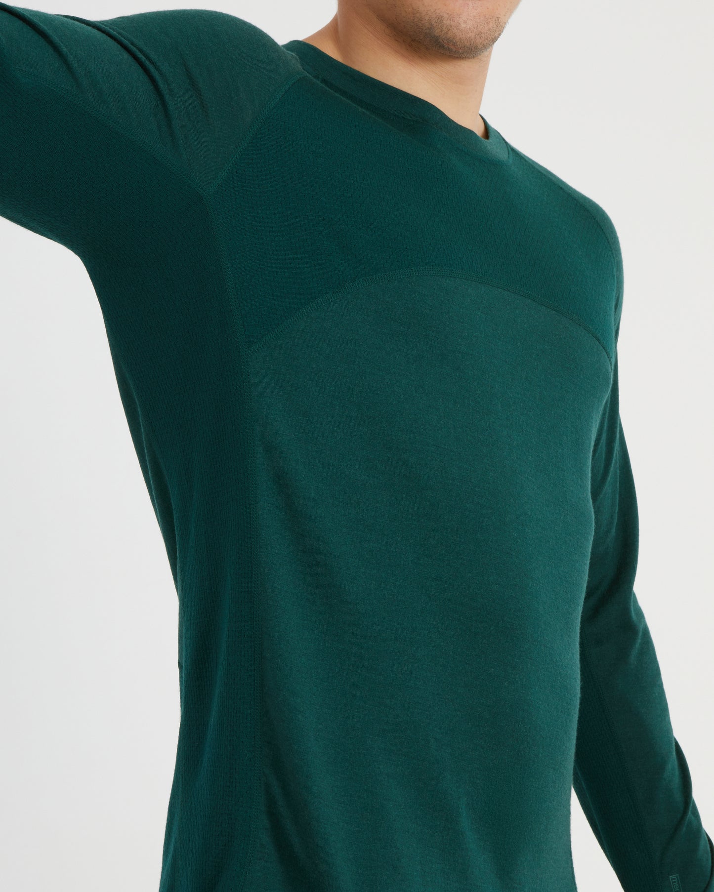 Active200 Merino Wool Mens Thermal Top Pine