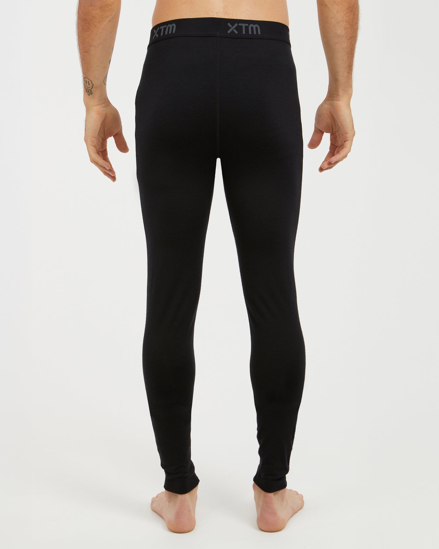 Active200 Merino Wool Mens Thermal Base Layer Pants Black