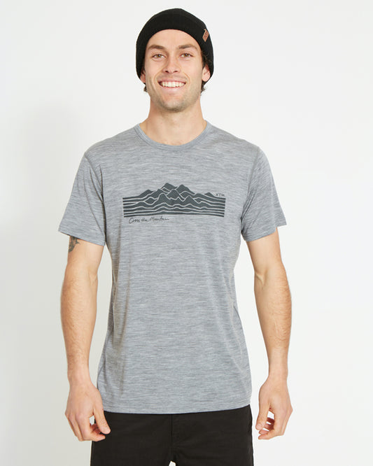 Adventure 170 Merino Men's Thermal T-Shirt Mid Grey Marle