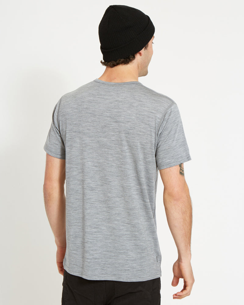 Adventure 170 Merino Men's Thermal T-Shirt Mid Grey Marle