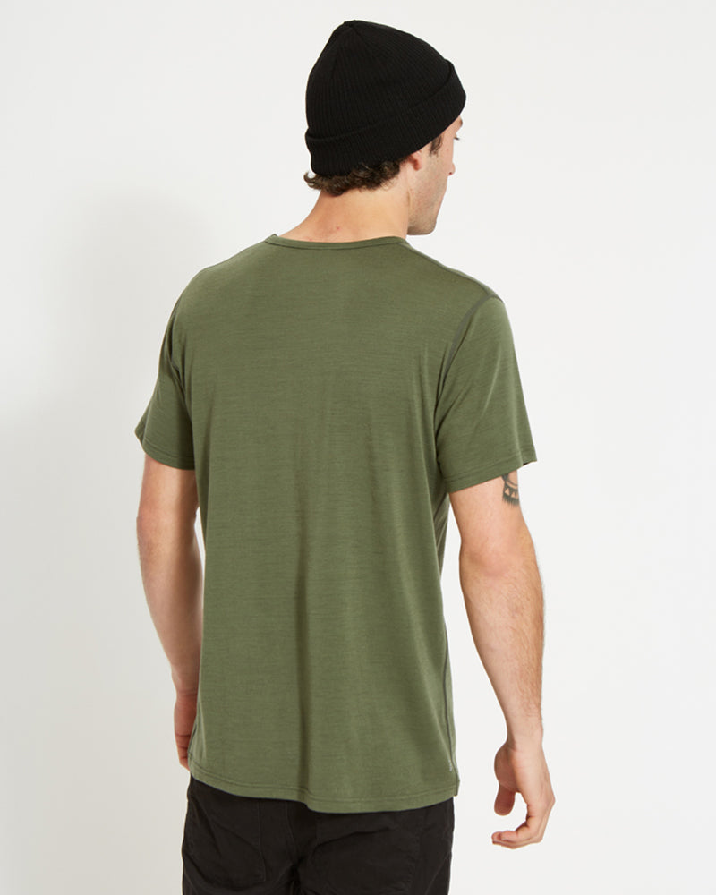 Adventure 170 Merino Men's Thermal T-Shirt Winter Moss