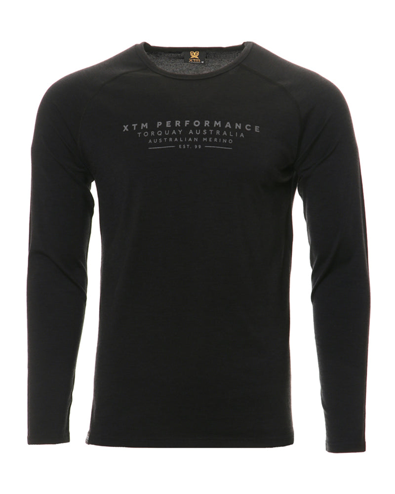 Adventure 170 Merino Men's Long Sleeve Thermal Top Black