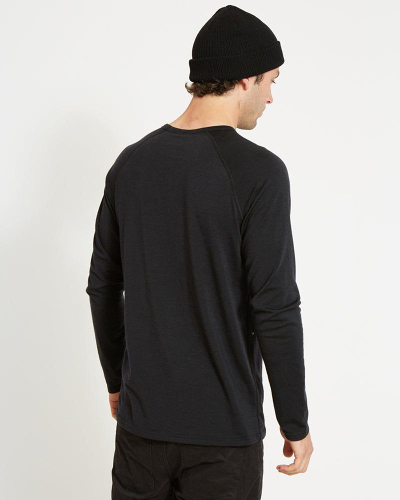 Adventure 170 Merino Men's Long Sleeve Thermal Top Black