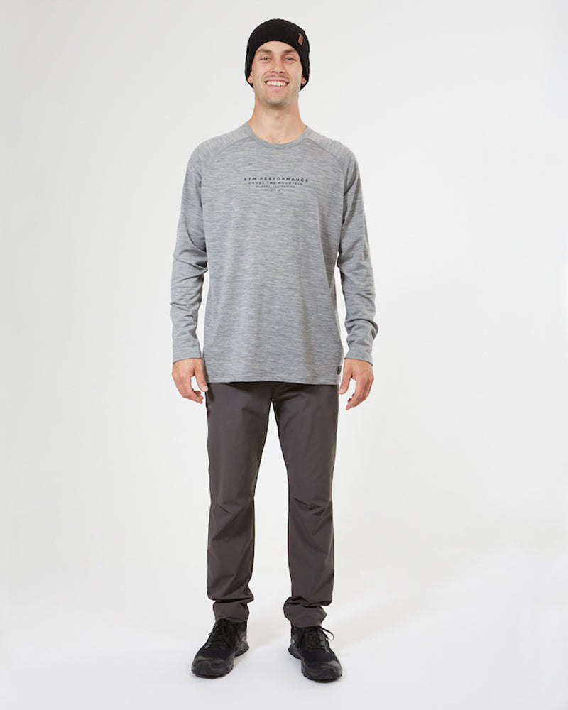 Adventure 170 Merino Men's Long Sleeve Thermal Top Torquay Grey