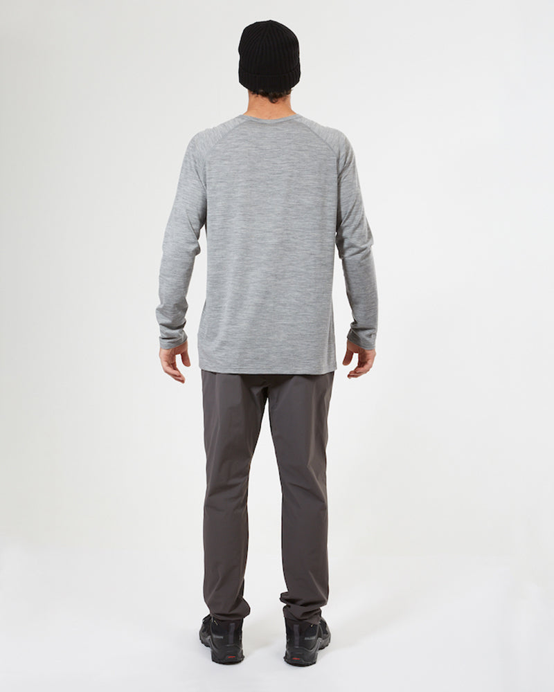 Adventure 170 Merino Men's Long Sleeve Thermal Top Torquay Grey