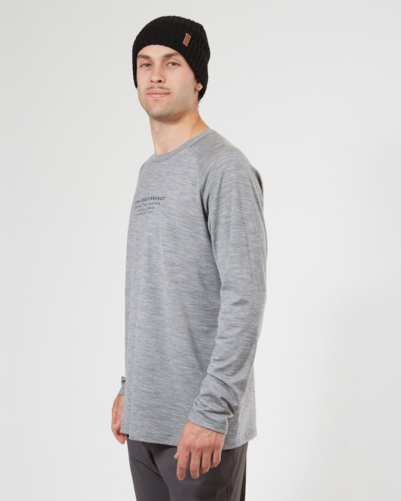 Adventure 170 Merino Men's Long Sleeve Thermal Top Torquay Grey