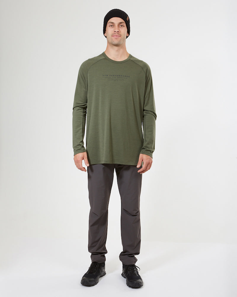 Adventure 170 Merino Men's Long Sleeve Thermal Top Torquay Moss