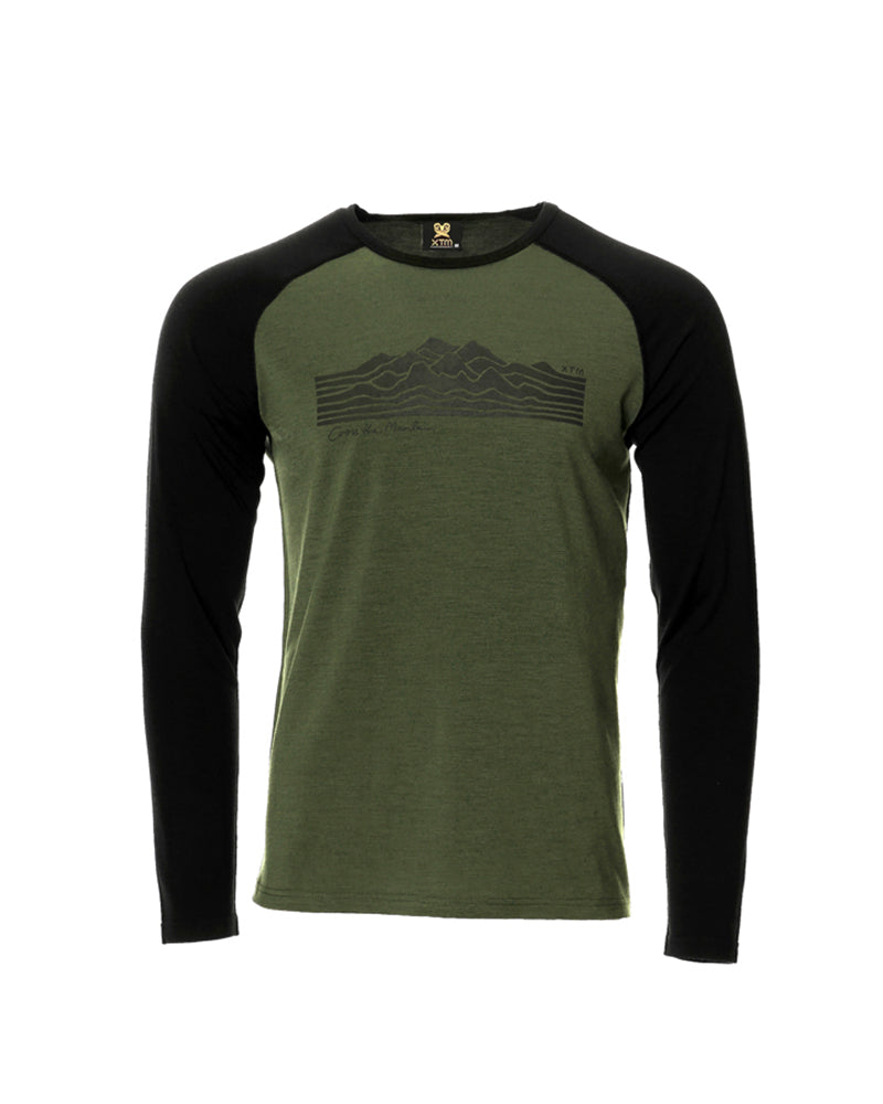 Adventure 170 Merino Men's Long Sleeve Thermal Top Winter Moss