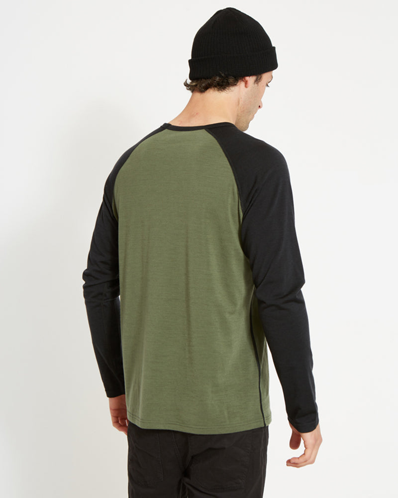 Adventure 170 Merino Men's Long Sleeve Thermal Top Winter Moss