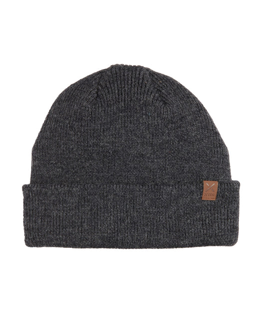 Scree Merino Wool Beanie Dark Grey