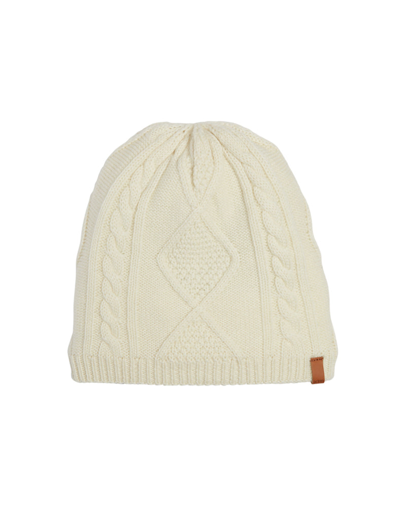 Pinnacle Merino Wool Blend Woolmark Certified Beanie Cream