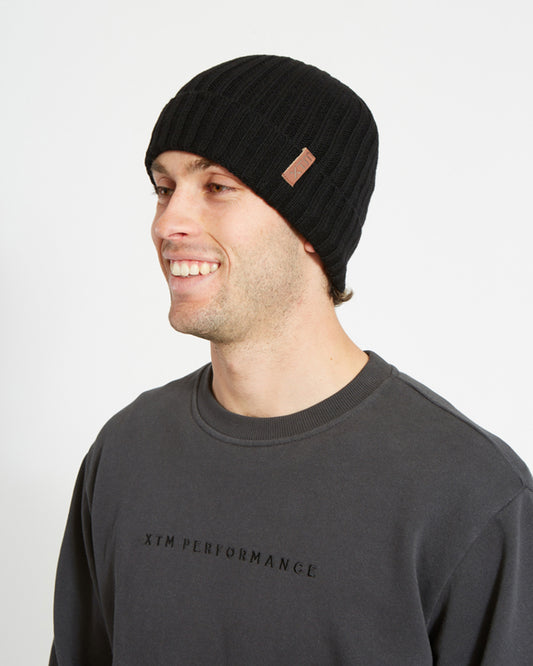 Canyon Merino Wool Blend Beanie Black