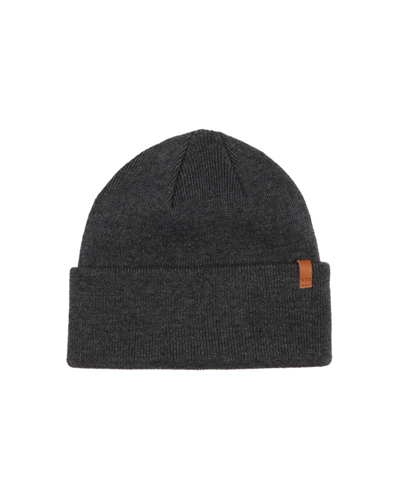 Bluff Merino Wool Blend Beanie Dark Grey Marle