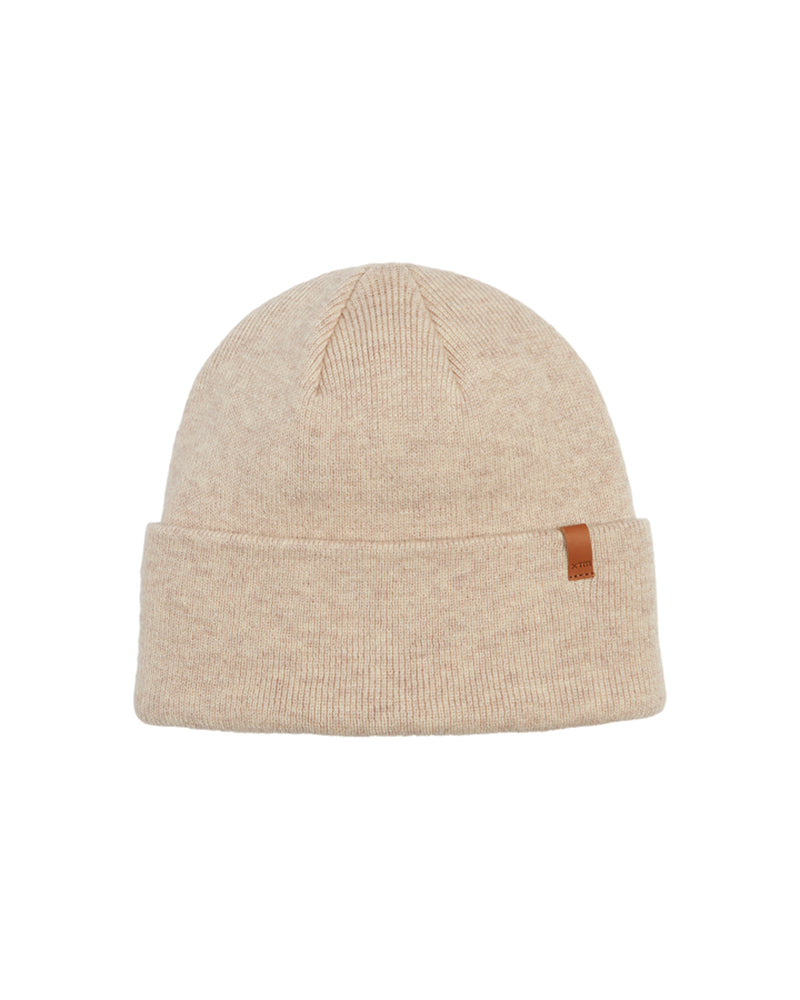 Bluff Merino Wool Blend Beanie Natural