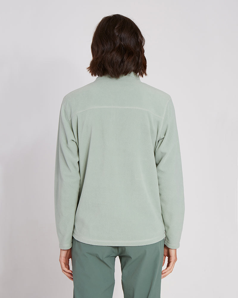 Milanesia 1/4 Zip Neck Ladies Seawool Fleece Jade