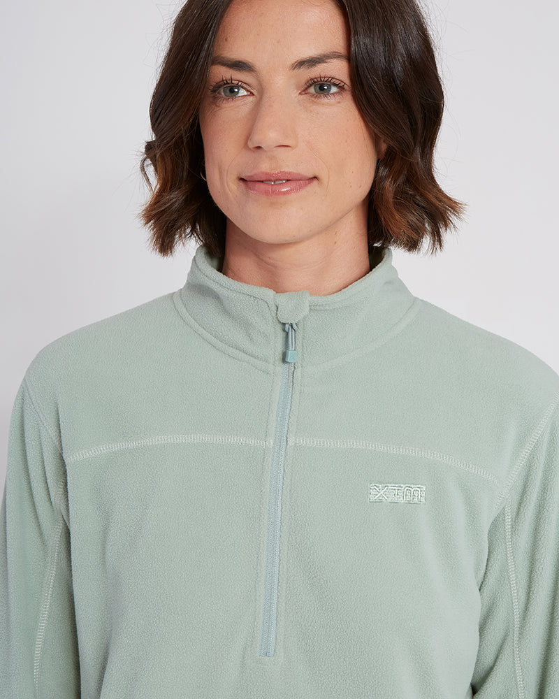 Milanesia 1/4 Zip Neck Ladies Seawool Fleece Jade