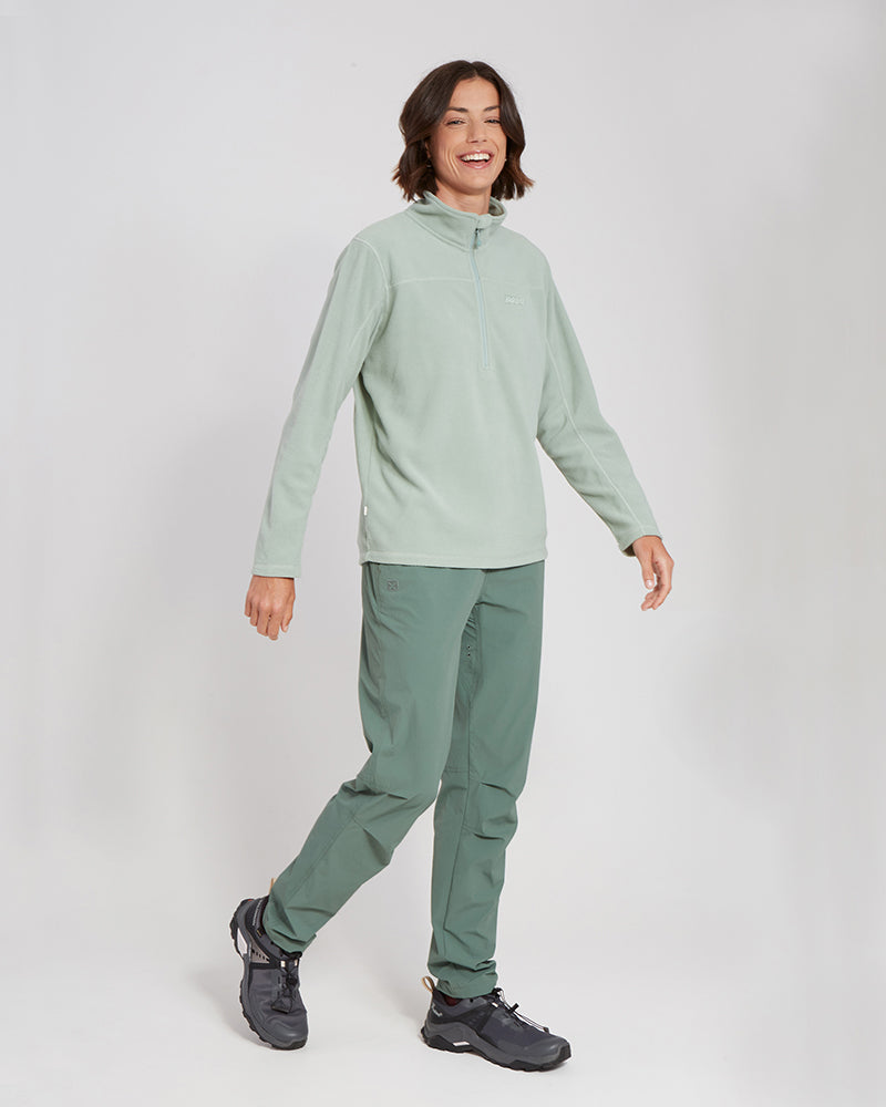 Milanesia 1/4 Zip Neck Ladies Seawool Fleece Jade