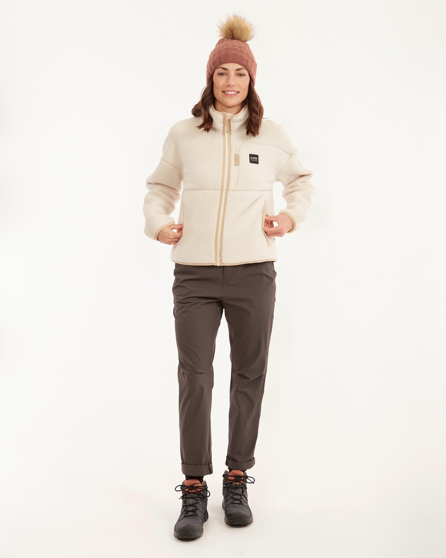 Banksia Womens Sherpa Fleece Jacket Bone