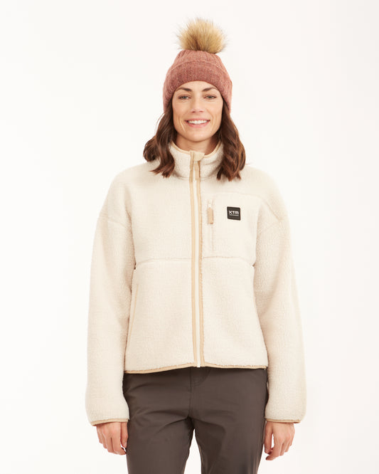 Banksia Womens Sherpa Fleece Jacket Bone