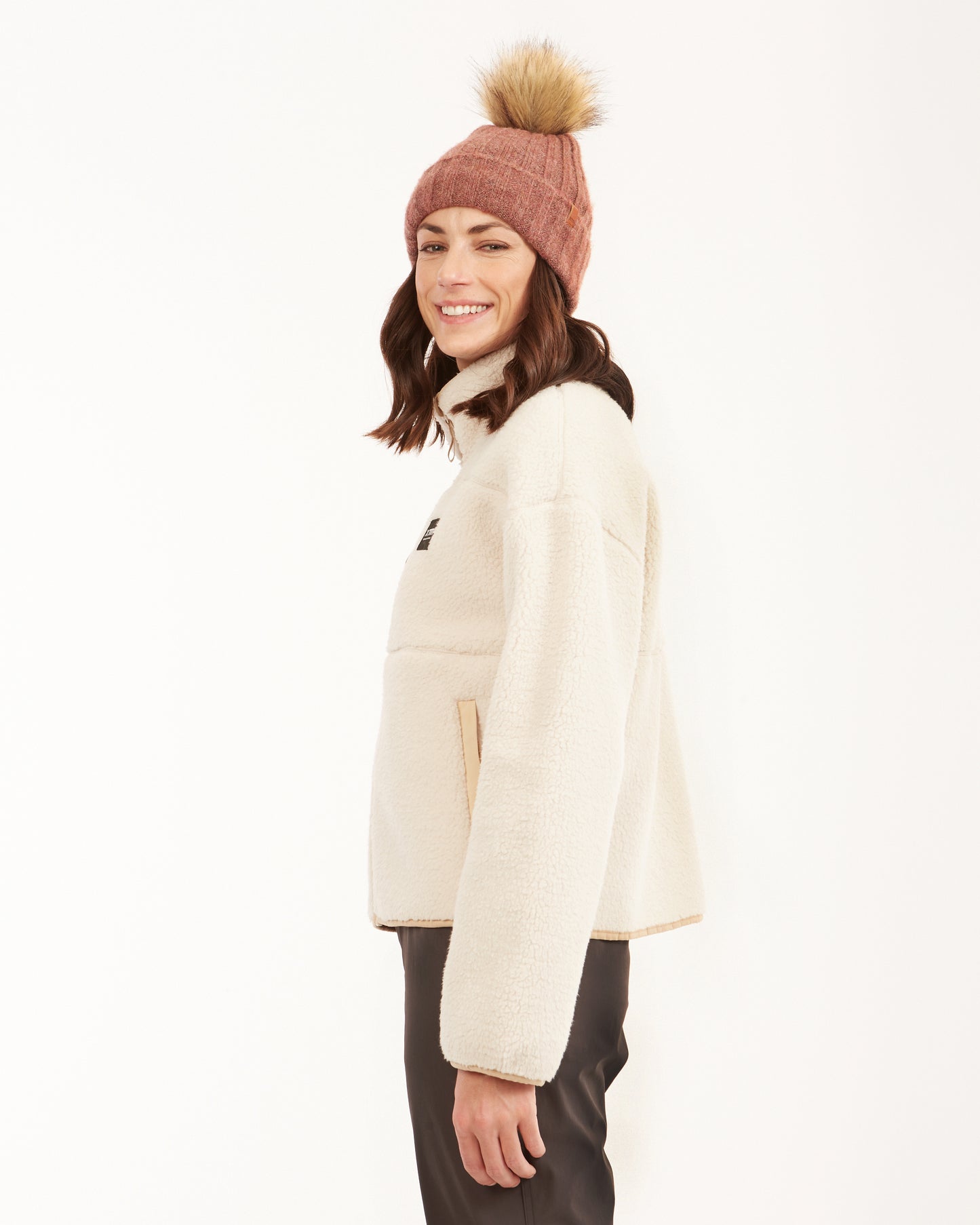 Banksia Womens Sherpa Fleece Jacket Bone