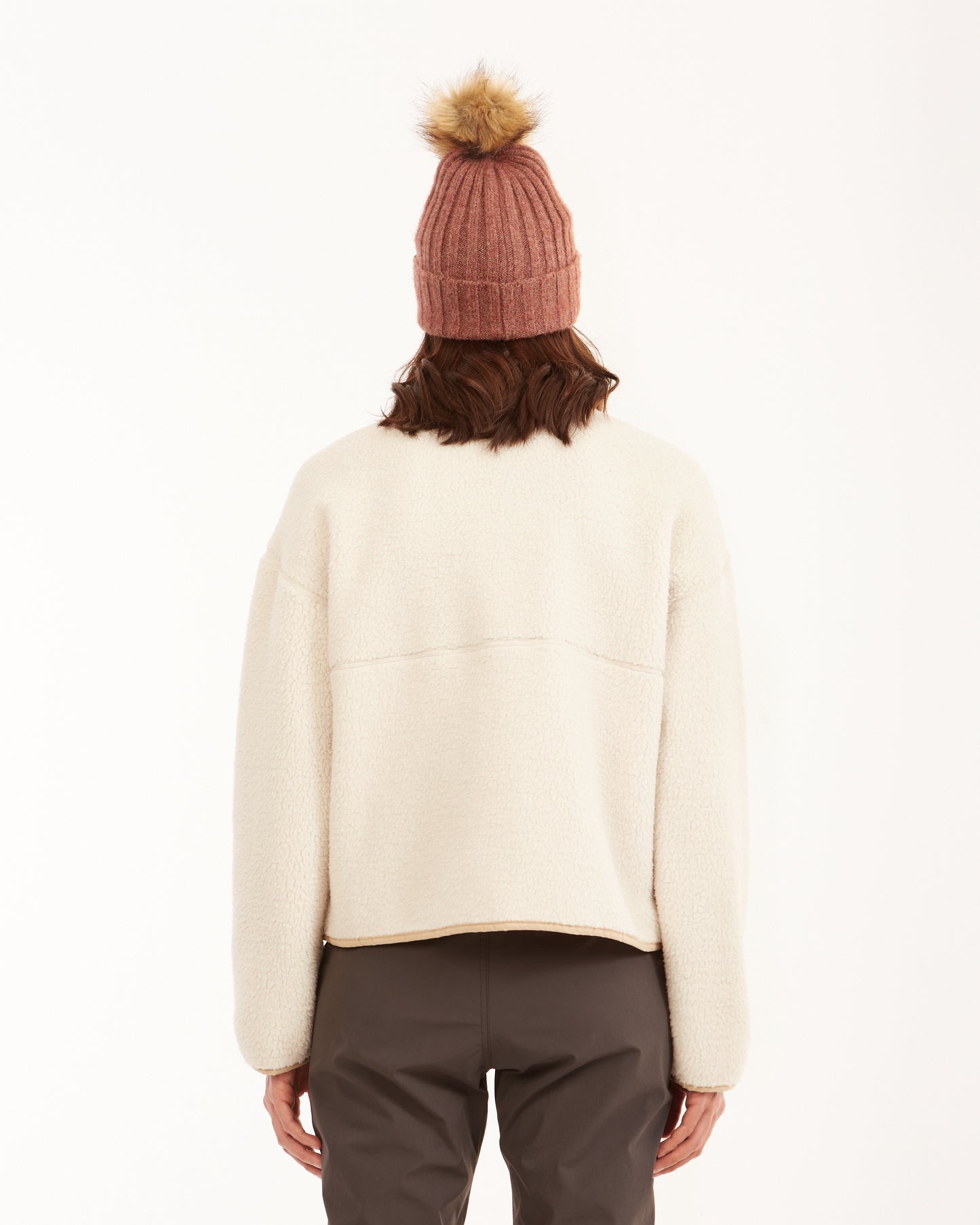 Banksia Womens Sherpa Fleece Jacket Bone