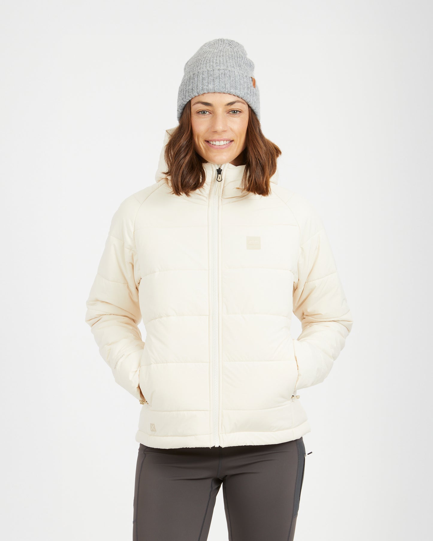 WOOLXLOFT Womens Insulated Puffer Jacket Bone