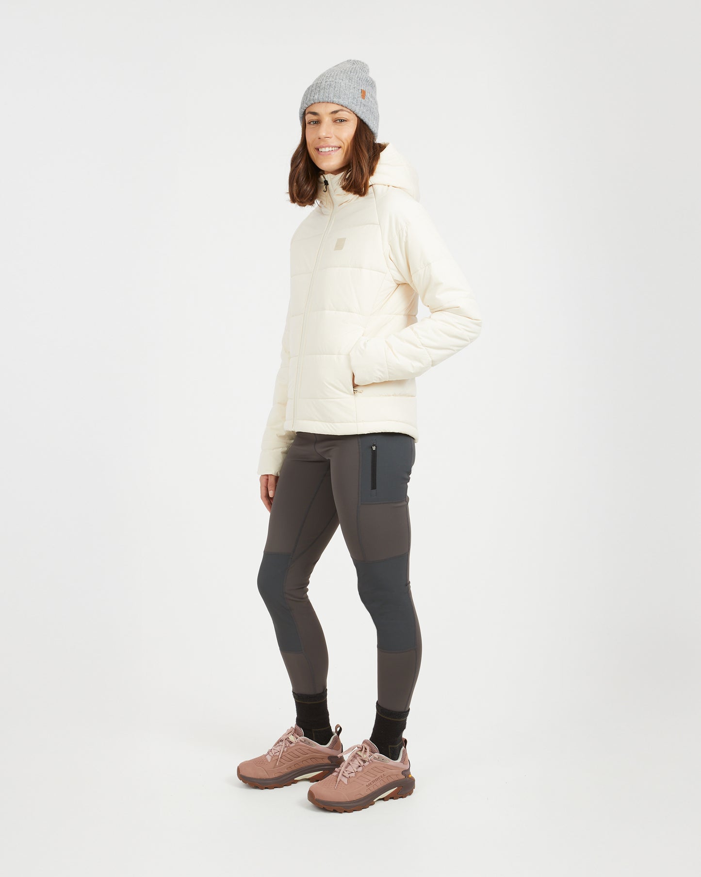 WOOLXLOFT Womens Insulated Puffer Jacket Bone