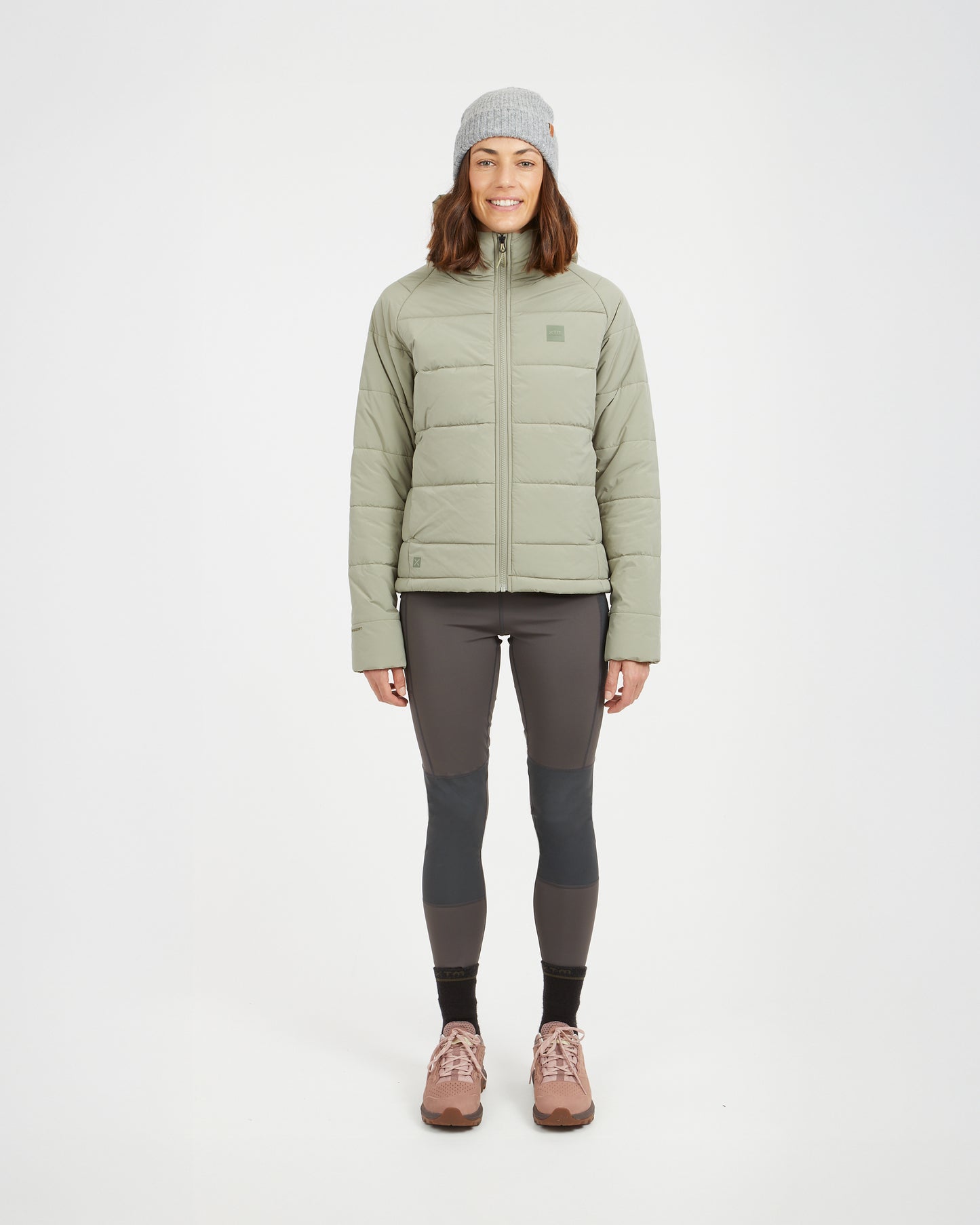 WOOLXLOFT Womens Insulated Puffer Jacket Light Khaki