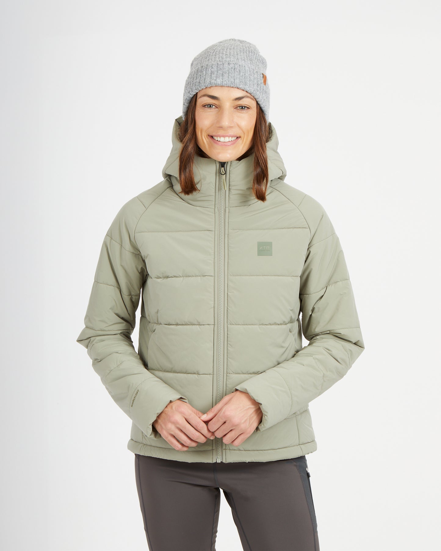 WOOLXLOFT Womens Insulated Puffer Jacket Light Khaki