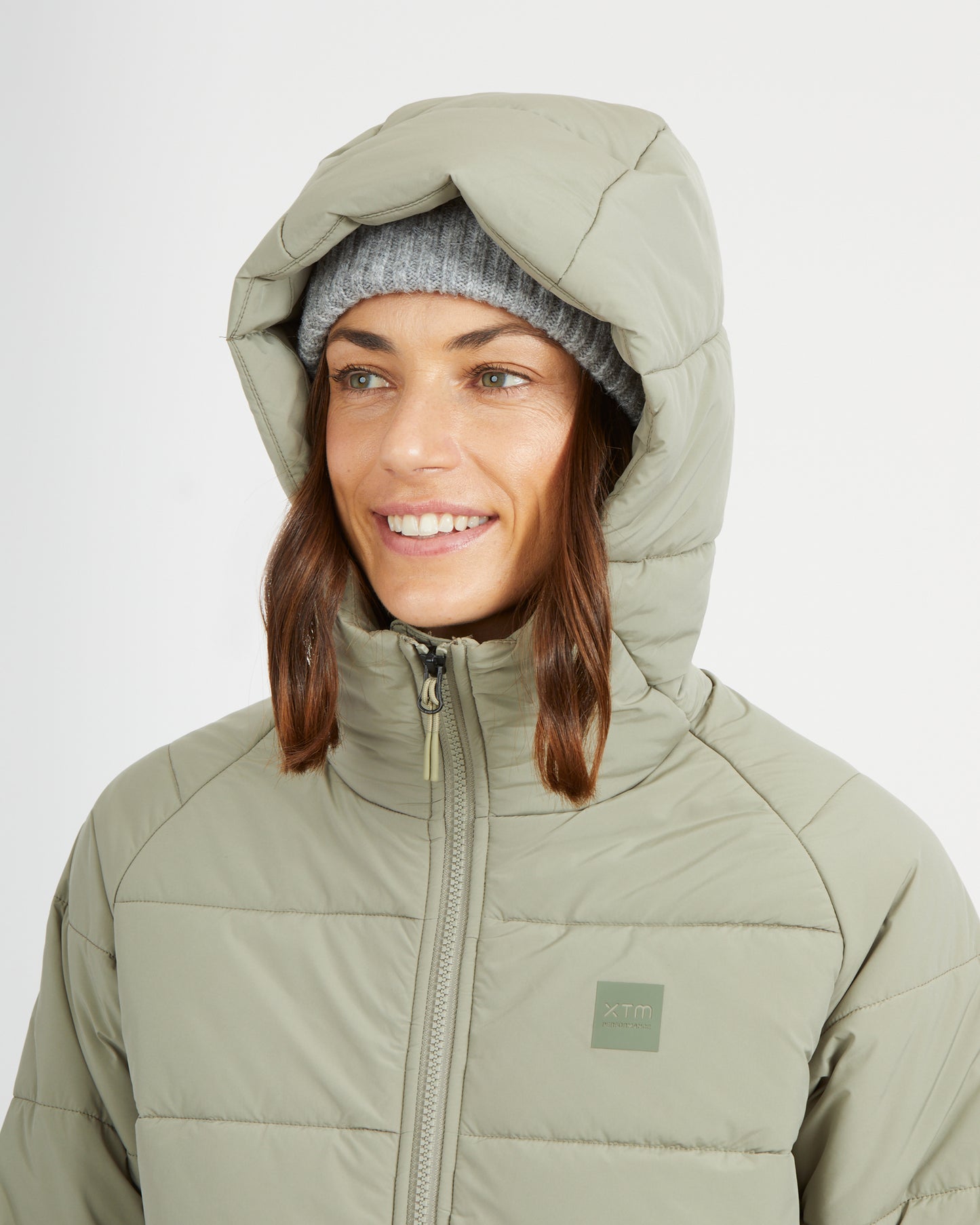 WOOLXLOFT Womens Insulated Puffer Jacket Light Khaki